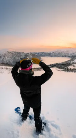 brettkjører i solnedgang